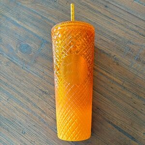 NWT Starbucks 24oz Venti Mango Ombre Studded Tumbler